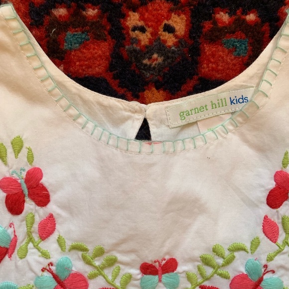 Garnet Hill Girls' Embroidered Woven Dress - Picture 2 of 3